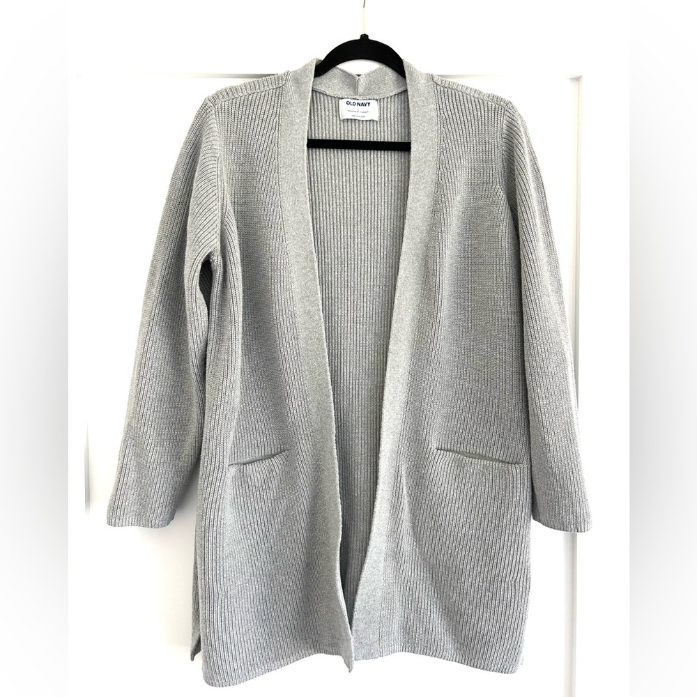 Old Navy L Cardigan Sweater Heather Gray
